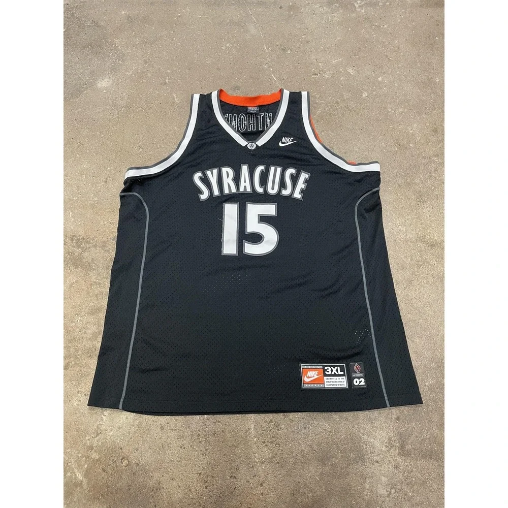 Vintage Syracuse Orange Jersey Mens 3XL Black NCAA Basketball Nike Anthony